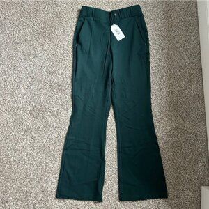 Universal Standard Pull On Bootcut Ponte Pants Green Office Casual Comfy Holiday